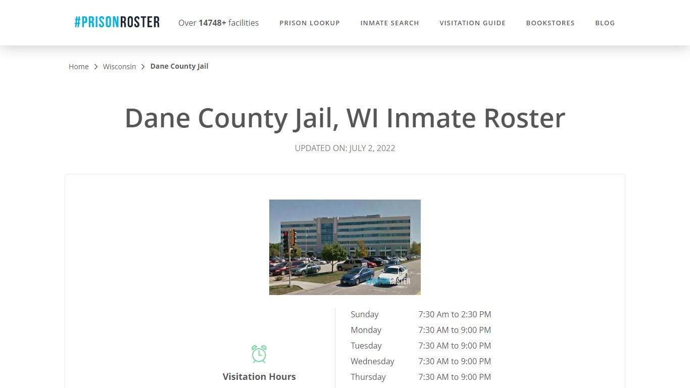 Dane County Jail, WI Inmate Roster